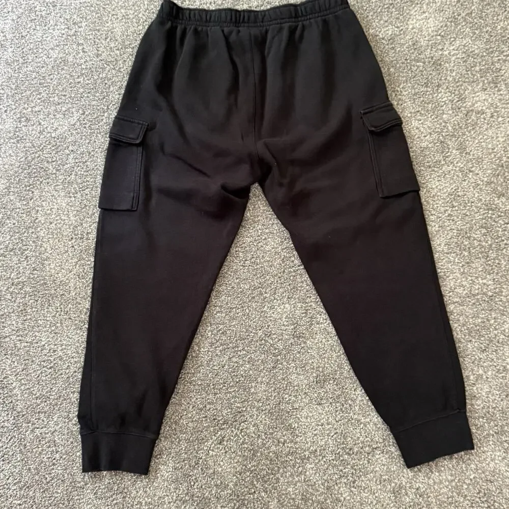 Nike Mens Sportswear Club Fleece Cargo Sweatpants Black XL Joggers CD3129-010